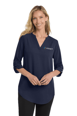 Ladies 3/4-Sleeve Tunic Blouse