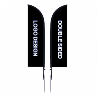 9' Feather Flag Kit- Double Sided W/Spike Base