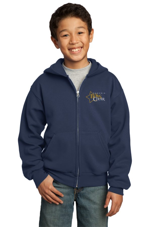 Youth Full-Zip Hooded Sweatshirt