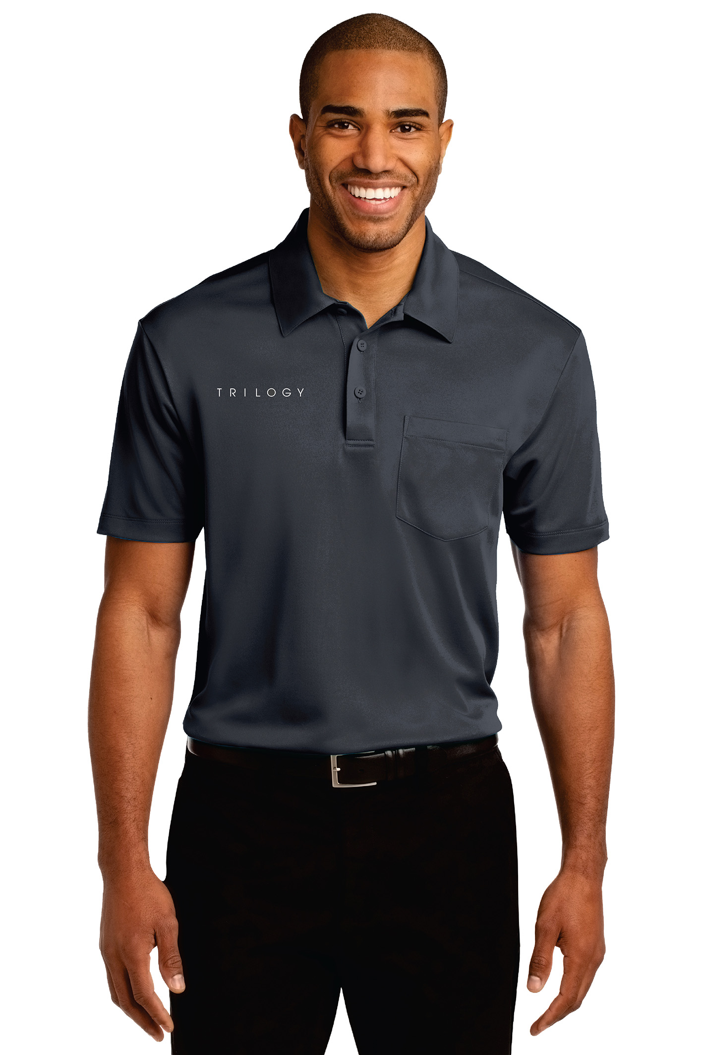 Men's Performance Polo Shirt with Pocket | Trilogy
