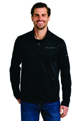 Men's Smooth Mid Layer Fleece Full Zip Performance Jacket