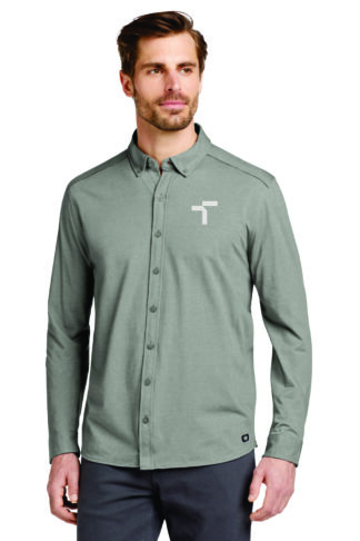 OGIO Code Stretch Long Sleeve Button-Up