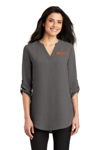 Ladies 3/4-Sleeve Tunic Blouse